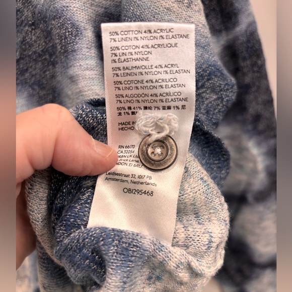 Pilcro Shibori Lightweight Cardigan - Picture 8 of 8